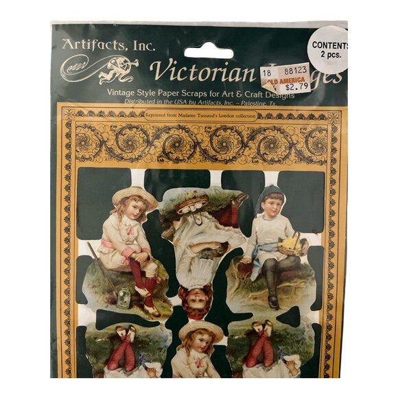VTG Victorian Scrap Reliefs Decoupage Art Lot 2 Packs Embossed Paper Cutouts Cra - Picture 5 of 5